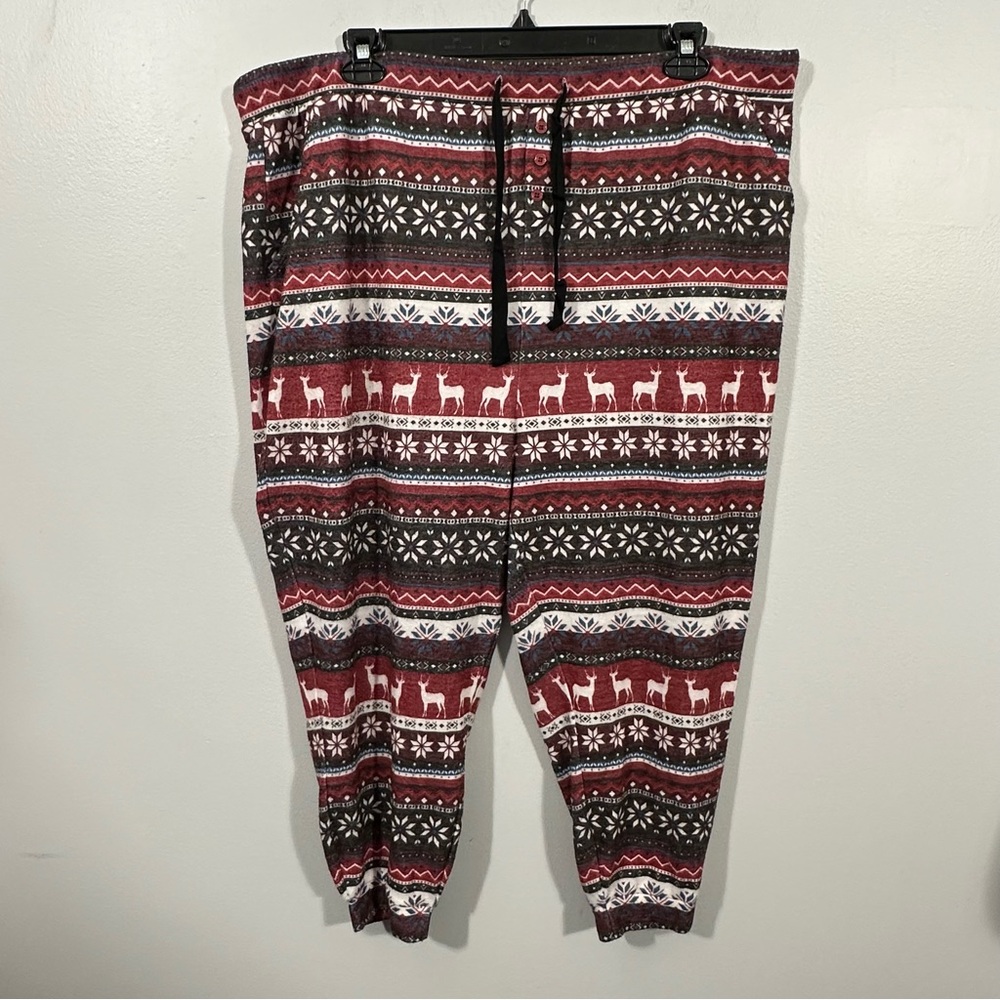 Festive Reindeer Patterned Joggers